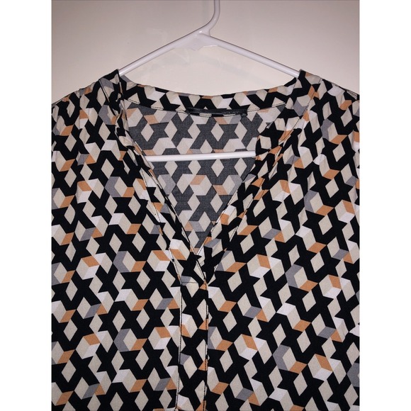 Betty Barclay Women's Dress Black 10 US 3/4 Sleeves Geometric Print Knee Length - Picture 3 of 6